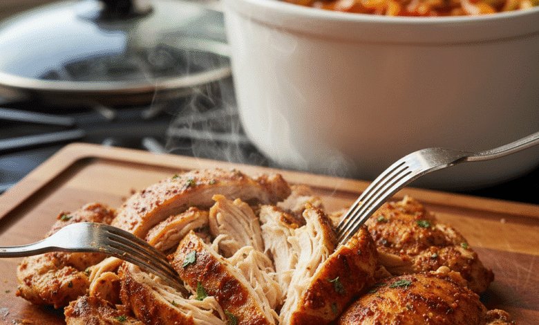 slow cooker chicken fajitas