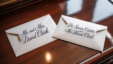 how to address an envelope to a married couple